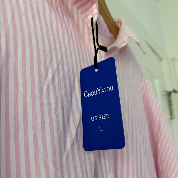 Elegant Pink Striped Maxi Dress - Picture 3 of 5